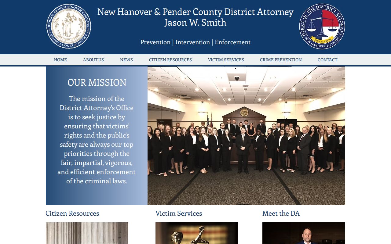 New Hanover County criminal court cases District 6 prosecutor programs