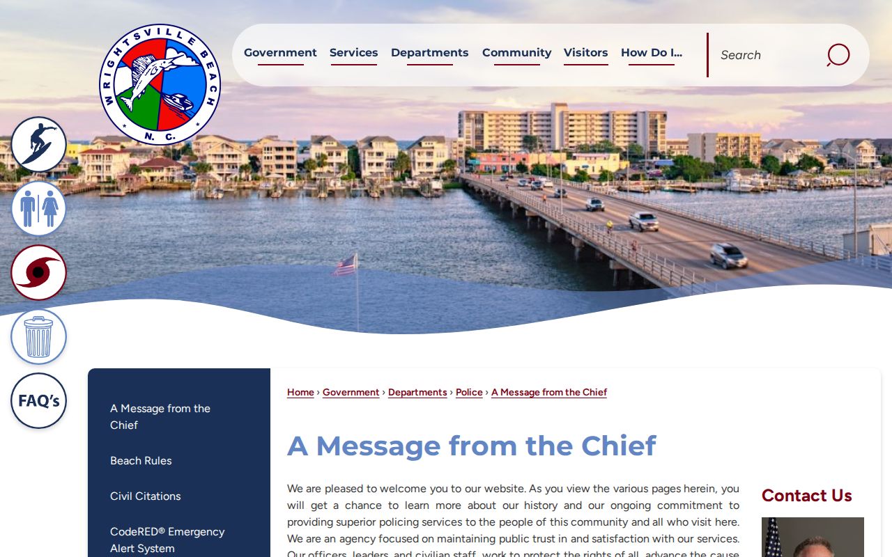 Wrightsville Beach criminal records police public safety complex