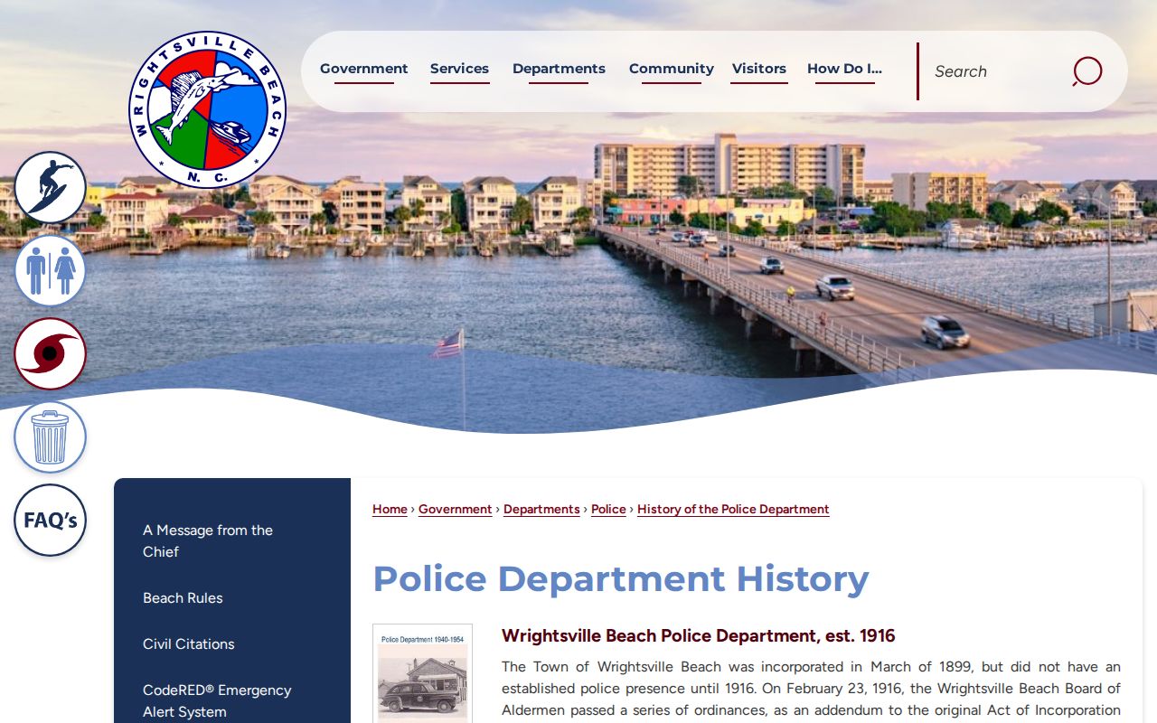 Wrightsville Beach criminal records police department history